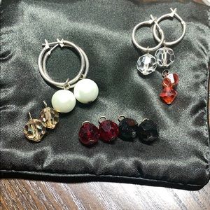 Sterling silver hoop earrings